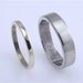 2.5mm Narrow Sterling Custom Fingerprint Wedding or Commitment Band or Guard Ring with Single Tip Print