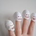 Tiny Crocheted Skulls - Set of 4