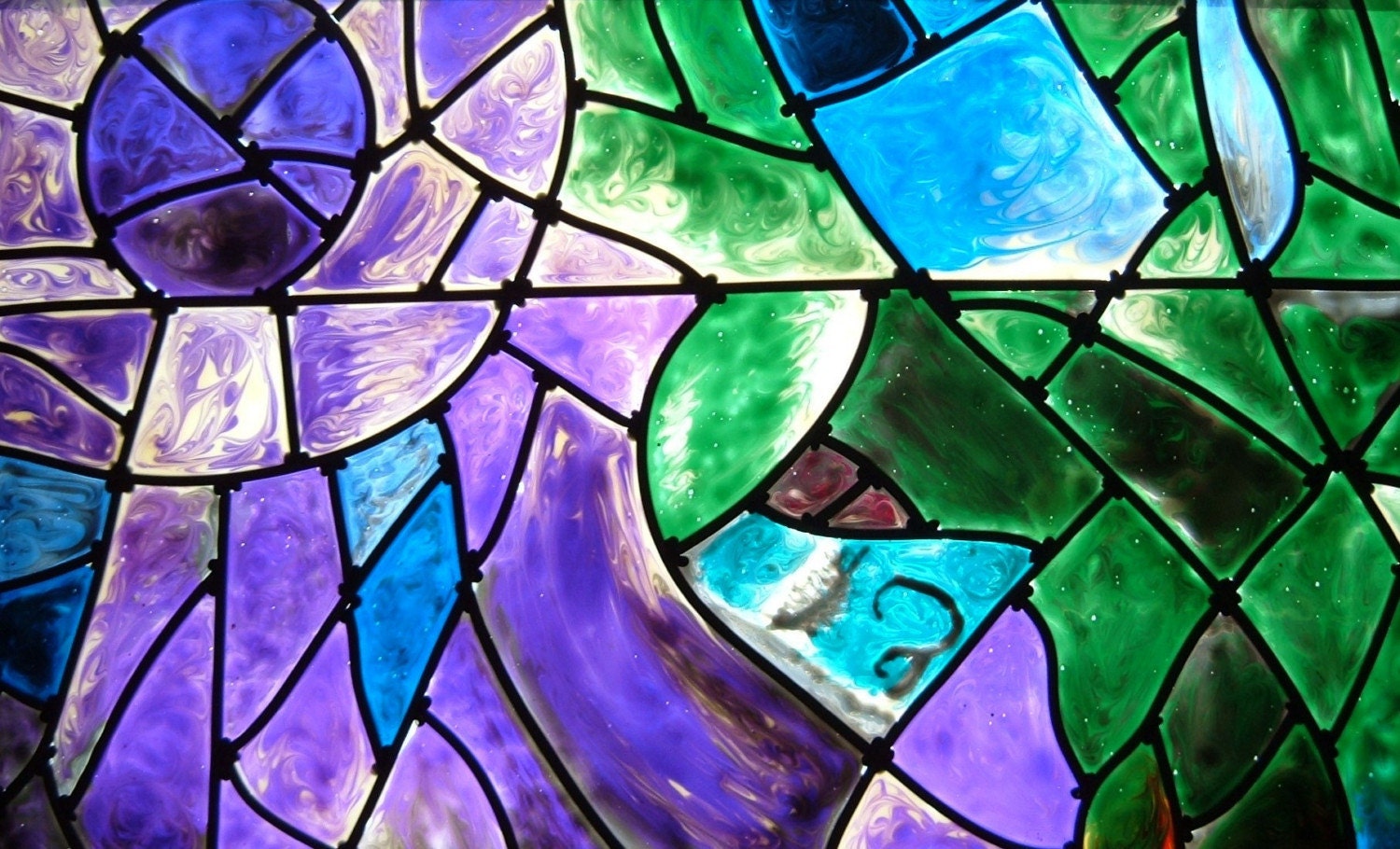 Prophet Jeremiah-Painted Stained Glass Art-Interpretation of Marc Chagall