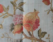 Moving Sale Blue Silk Floral Bedspread
