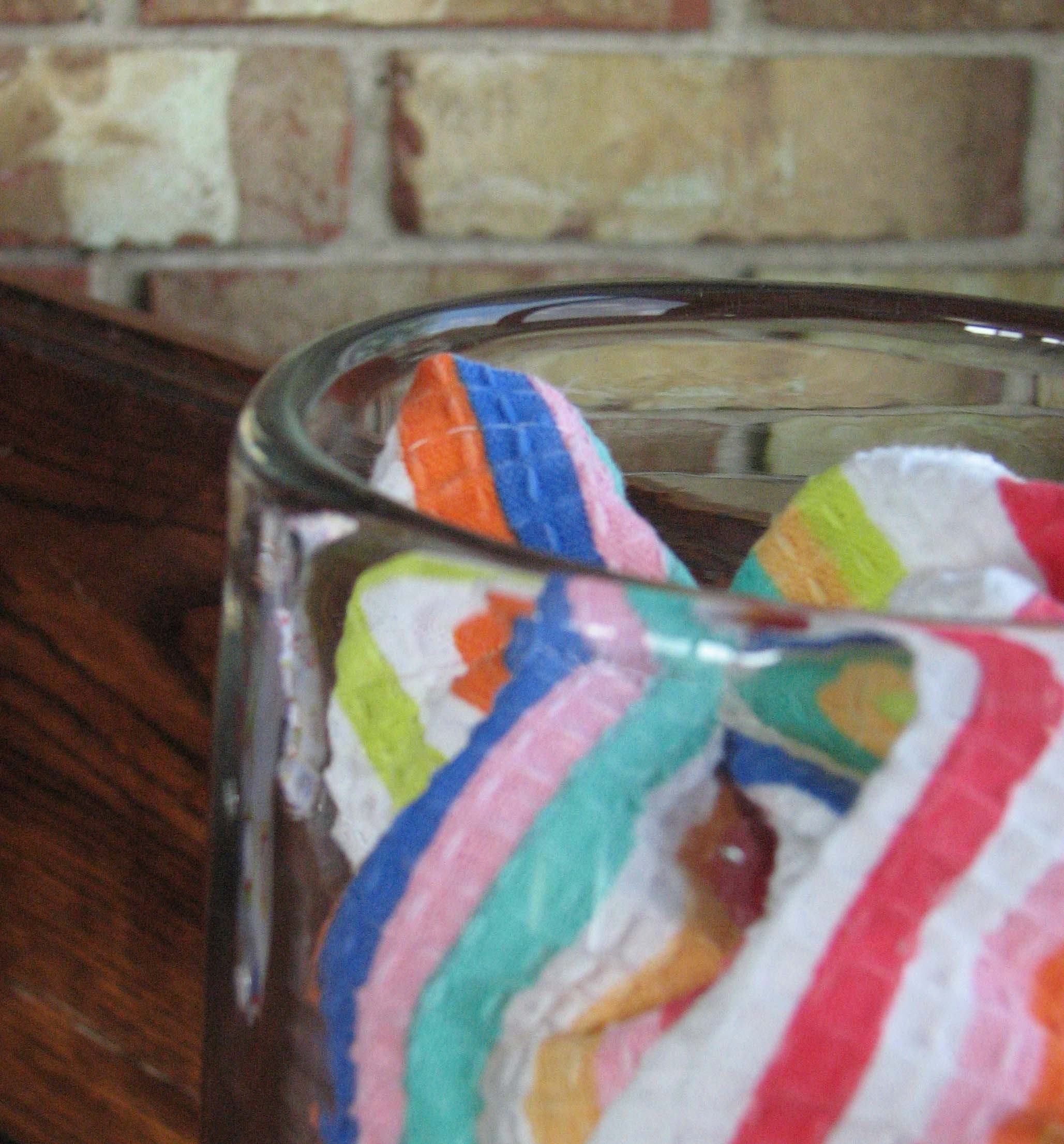 Tall Hand Blown Clear Glass Cylinder Vase