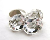 Vintage Swarovski Crystal Rhinestone Oval Glass Jewel 10x8mm swa0219 (4)