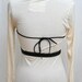 Bolero Lace Underbust Harness Vest Black Leather Steampunk Edwardian Victorian burning man playa
