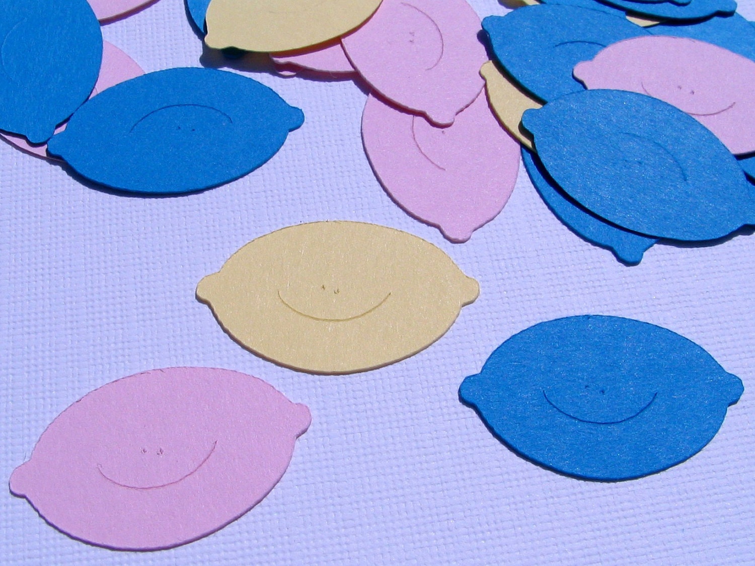 Baby face punches, set of 50 for scrapbooking, cardmaking, confetti and crafts