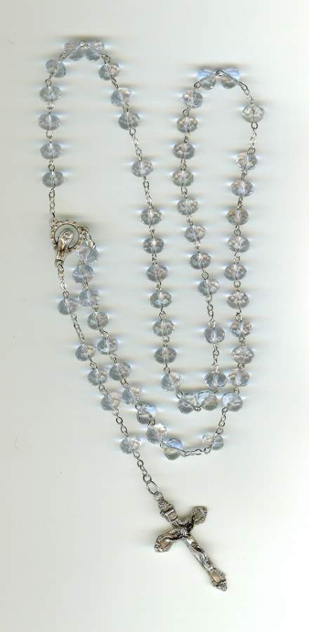 Handmade Rosary in Alexandrite Fire Polished Czech Glass Beads