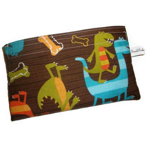 Reusable Snack Bag-Dino Dudes