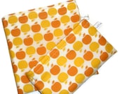 Reusable Sandwich and Snack Bag - Orange Apple Dot