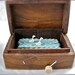 wood swans automaton in wooden ganesha box