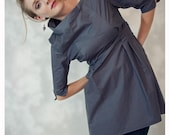 Arabesque- Technical fabric little dress with hole arabesque
