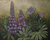 Karner Blue Butterfly (Endangered), Wild Lupine