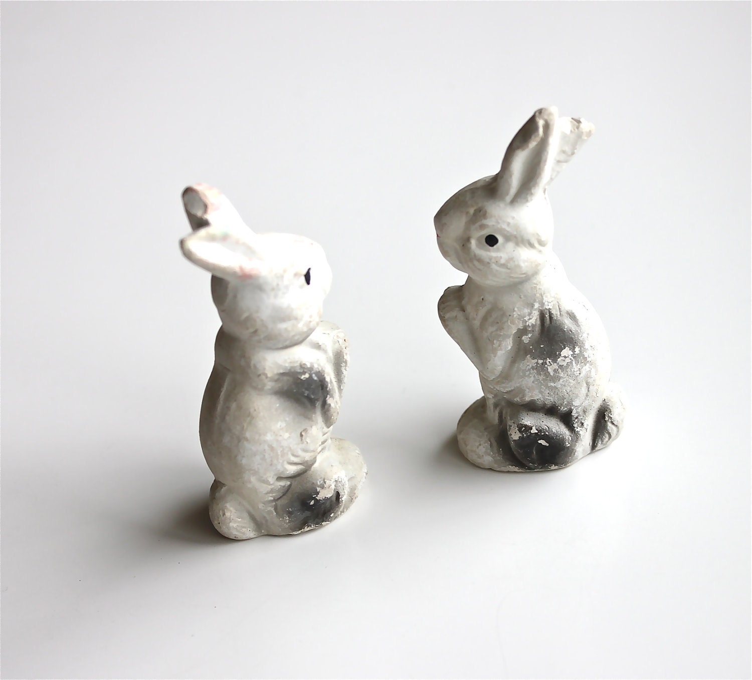 Bunny Love - Vintage Rabbits - Composition Rabbits Made in Japan