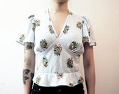 70s Crop Top. Kids Are People Boho Baby Doll Belly Shirt.