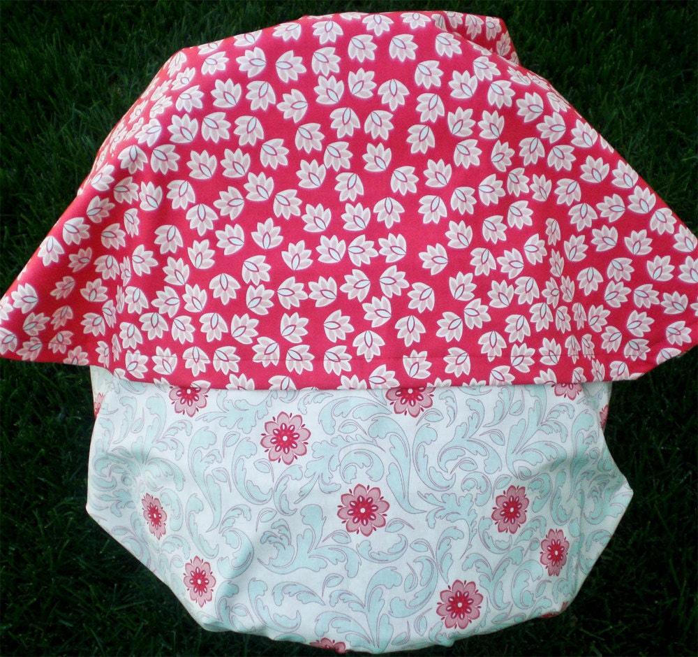 Shabby Chic Verona Car Seat Blanket (Car Seat Canopy with Elastic)