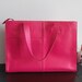 Work n Play in Pink - Stylish Leather Tote and Laptop Bag