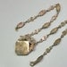 RESERVED    Vintage 1910-1915 Art NOUVEAU Cut Green Glass, Silver Gilt NECKLACE