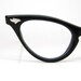 Vintage 50s Black Cat Eye Eyeglasses Frame NOS