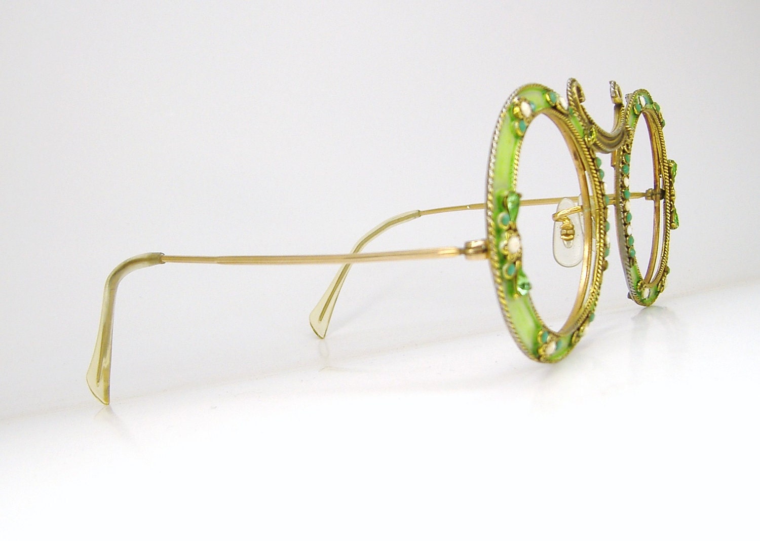 Rare Vintage Christian Dior Sunglasses Eyeglasses Big Round Cats Eye Shape