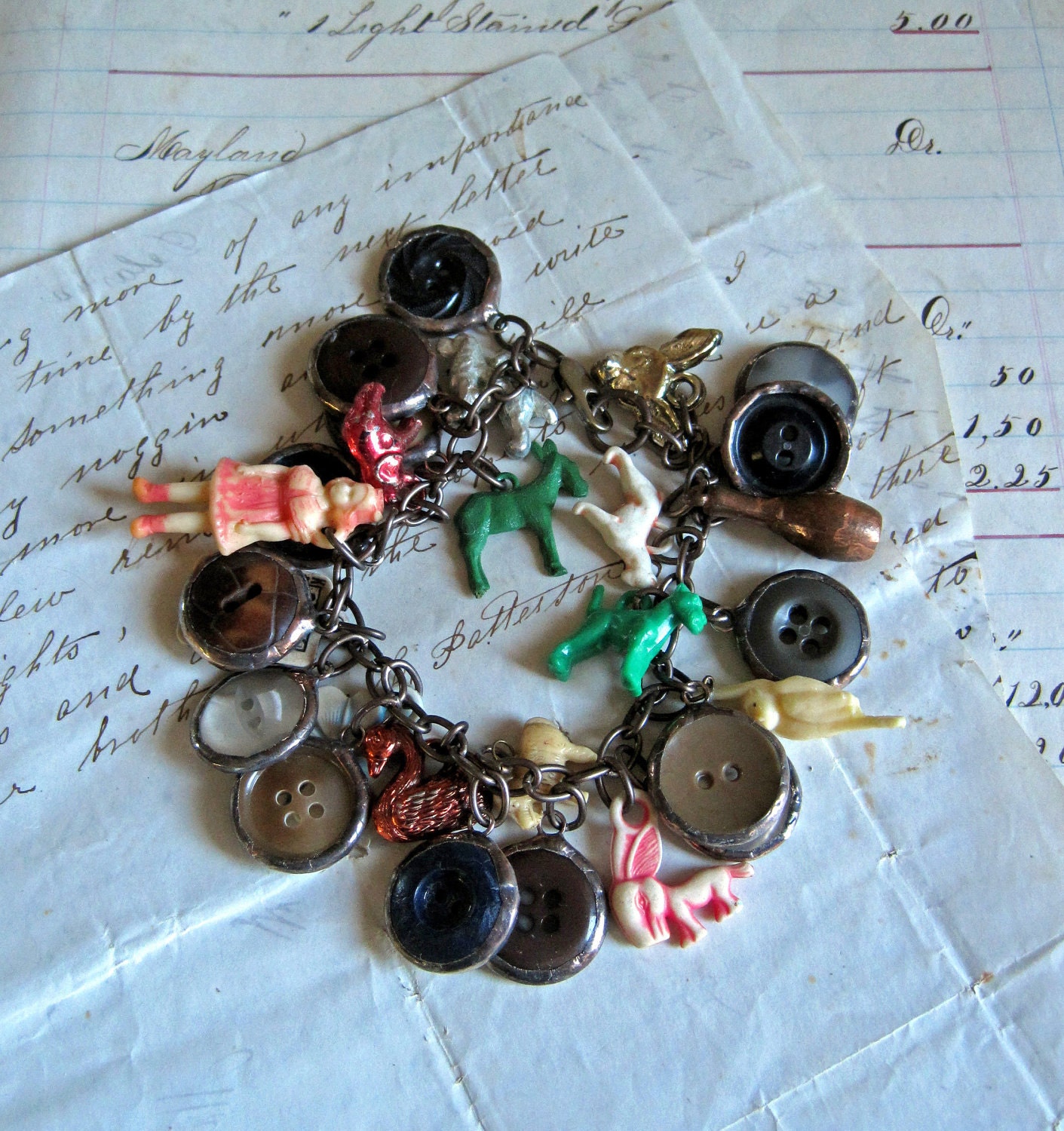 Retro Treasures Charm Bracelet
