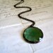 Seafoam Glass Faceted Necklace