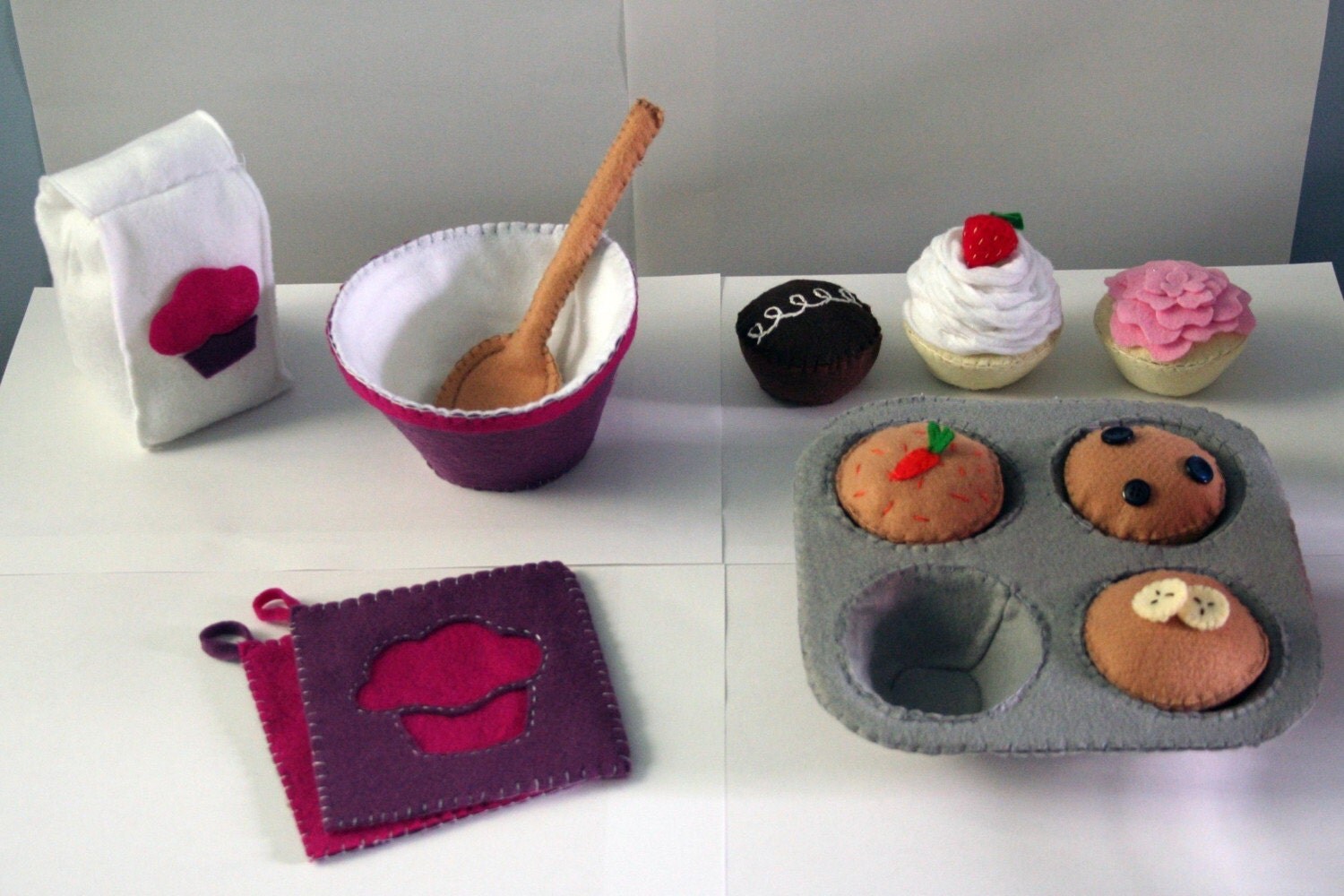 Felt Cupcakes Pattern