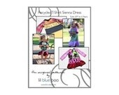 DIY PDF Pattern and Tutorial - Recycled T-Shirt Sienna Dress - Sizes 6M to 6 Years