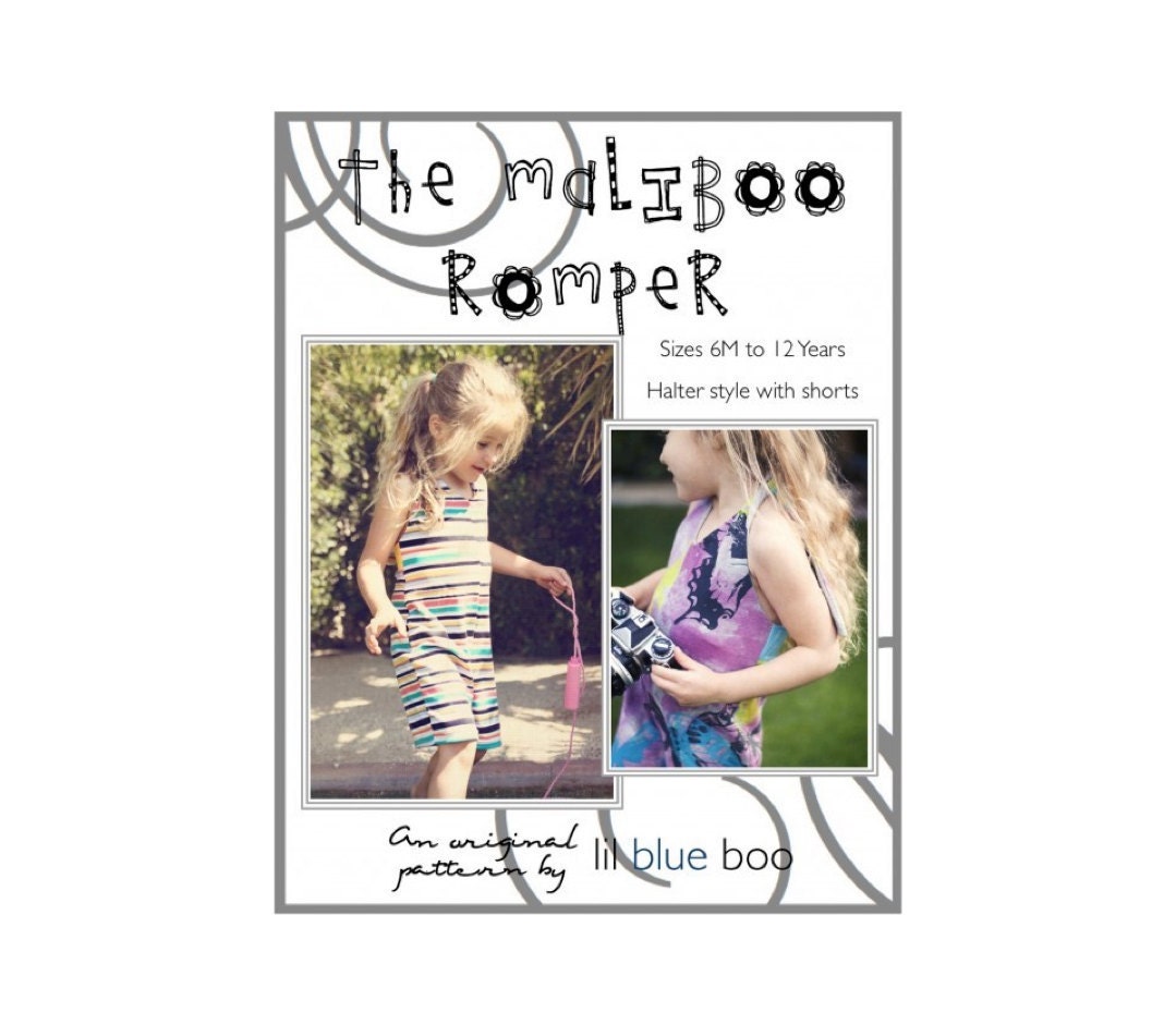 DIY PDF Pattern and Tutorial - The Maliboo Romper - Sizes 6M to 12 Years