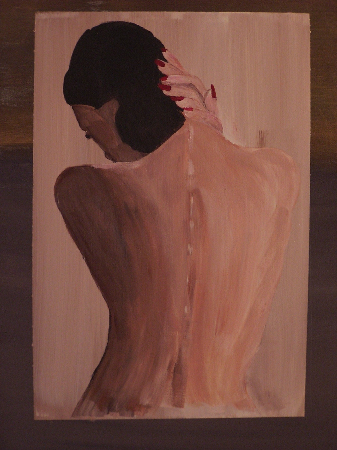Woman in Repose   Original Acrylic   18 x 24 on artist canvas