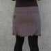 Chocolate Hearts Hemp Mini Skirt :Made to Order Sz. Sm Med Lg XL Eco Friendly Organic Cotton
