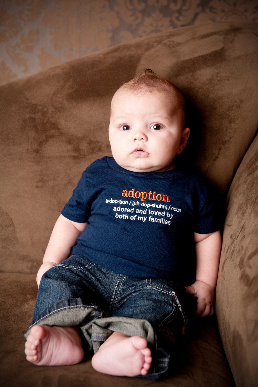 Definition of Adoption Shirt (12 Months) in Navy, Adoption Gifts for Families, Adoption Gift, Adoption Shirts, Adoption T Shirt