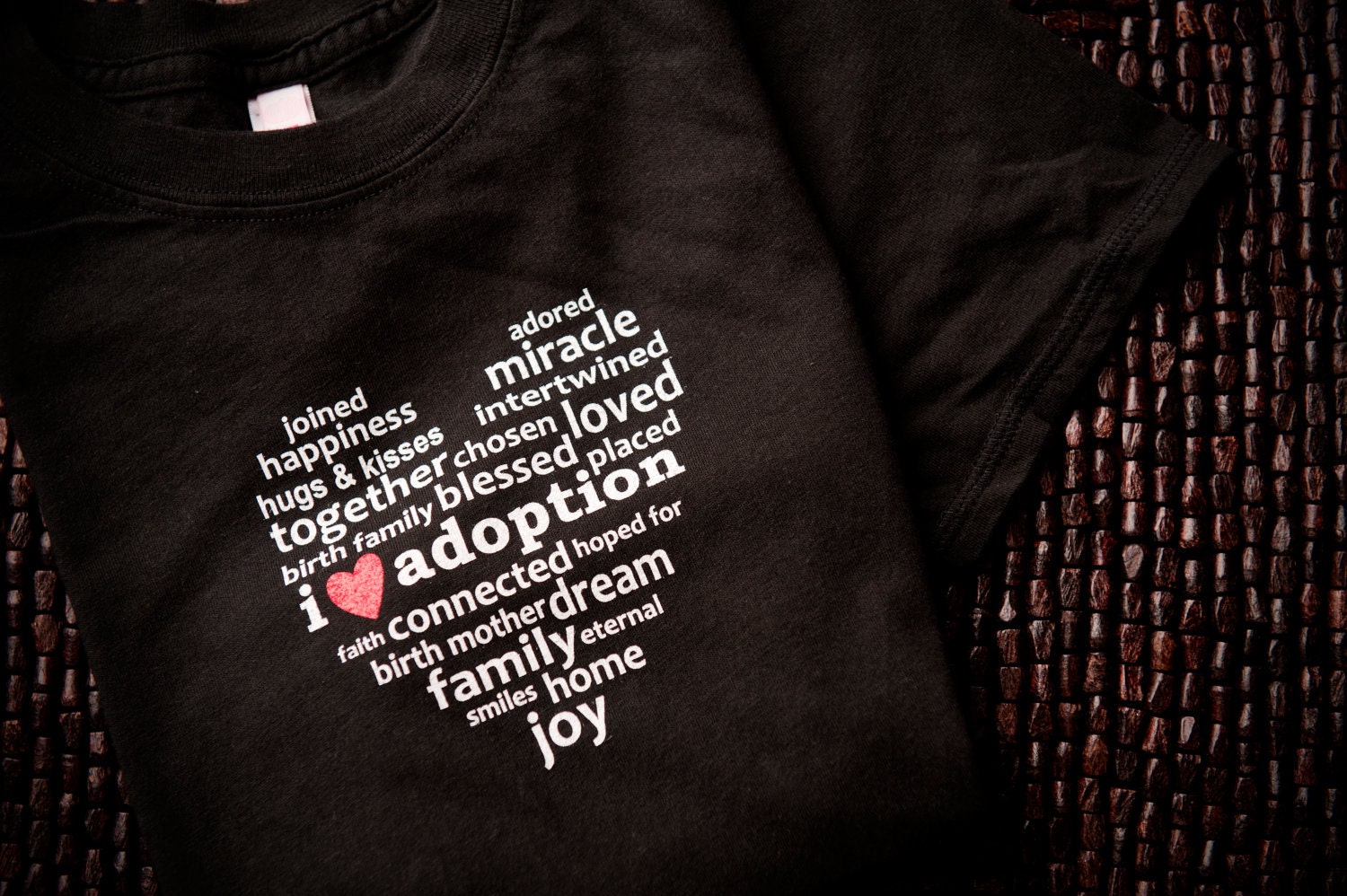 Women's Medium I Love Adoption Tee