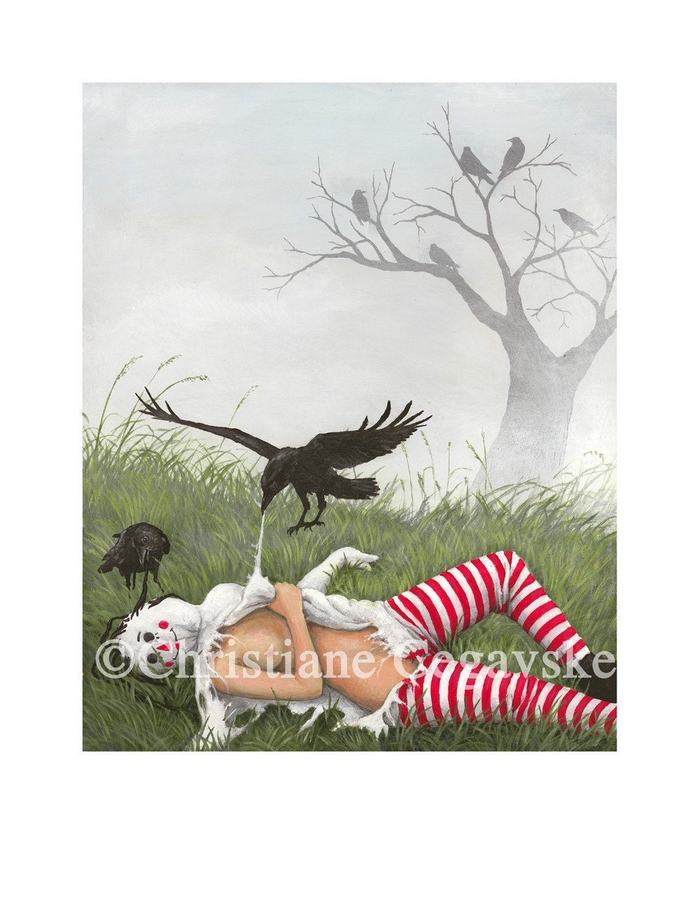 Signed art print, Little Red, plate I