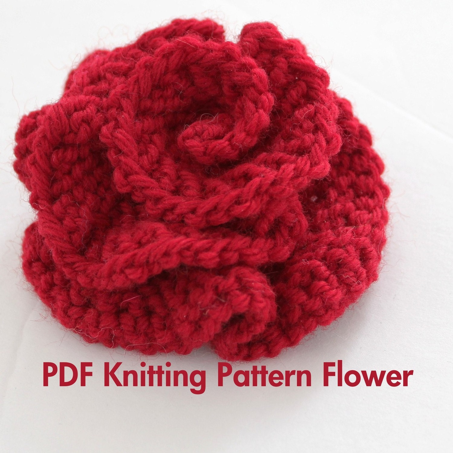 knitting flower patterns