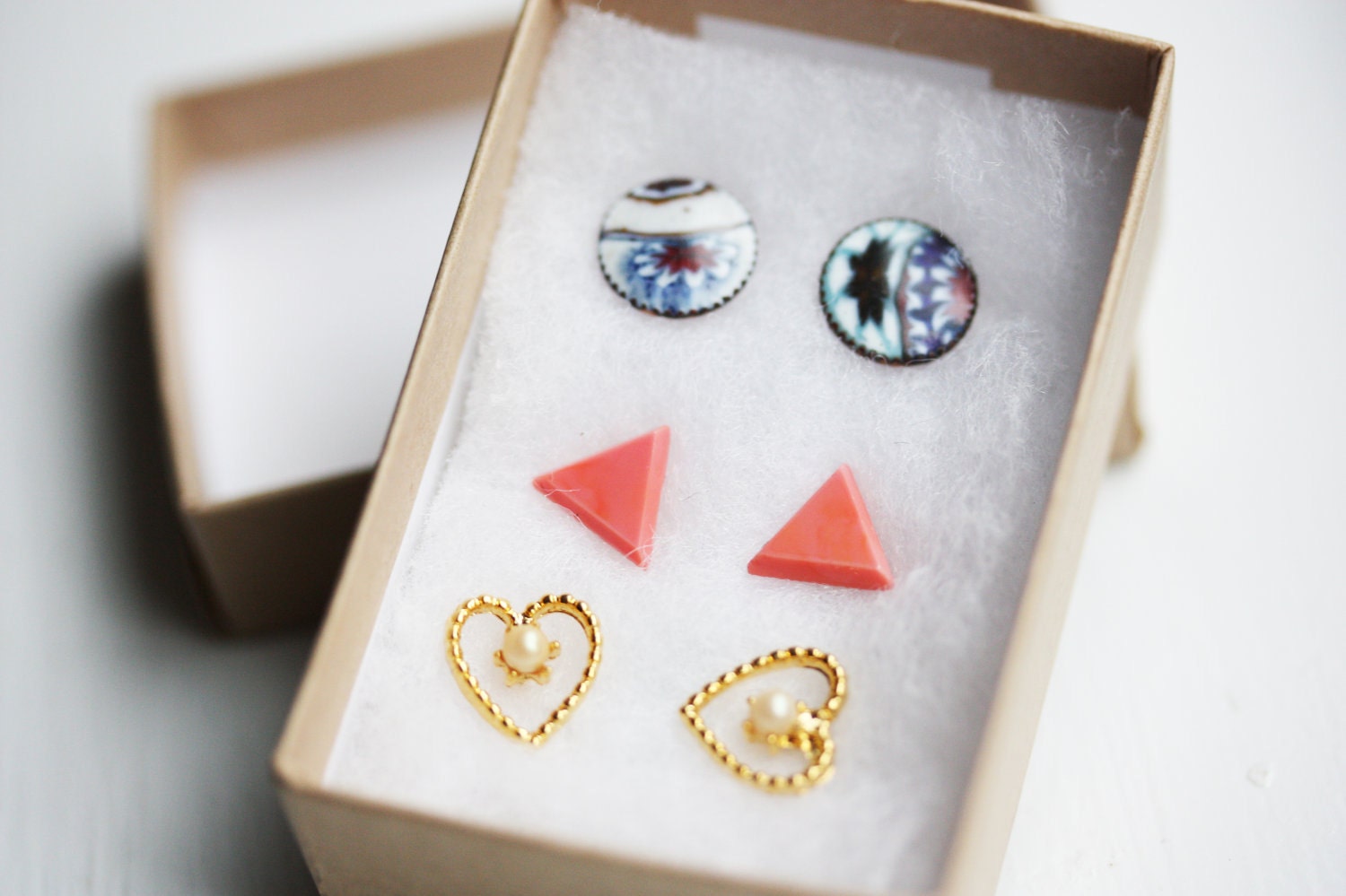 Set of 3 Stud Earrings - You Choose