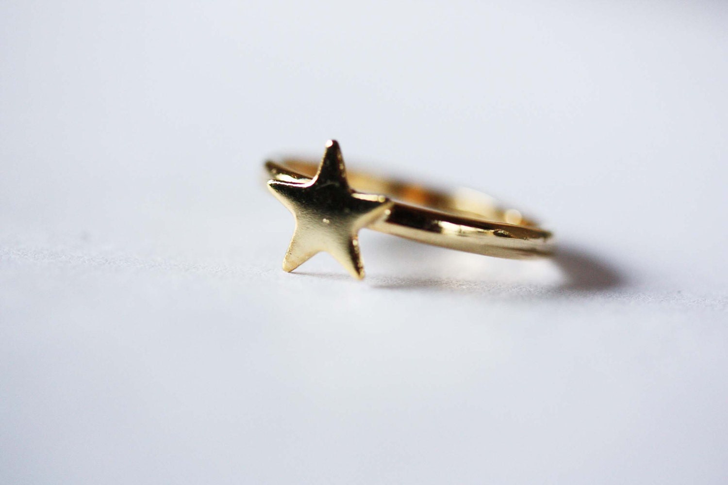 Tiny Gold Star Ring