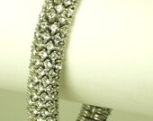 Vintage Ciner Flexible Band Rhinestone Bracelet