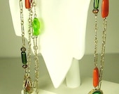 Vintage Castlecliff Art Glass Necklace