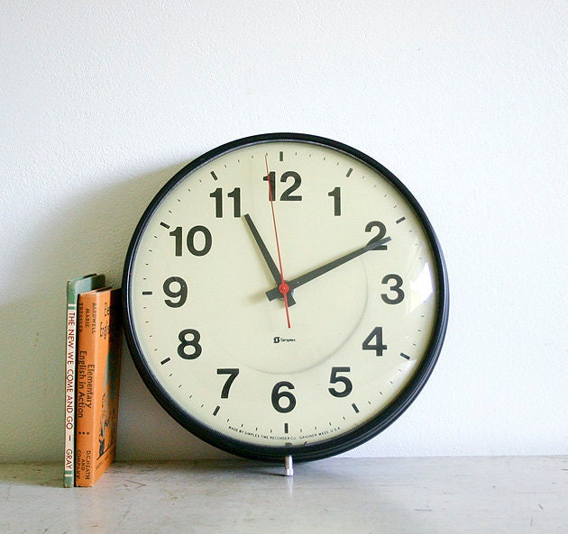 Vintage School or Office Wall Clock