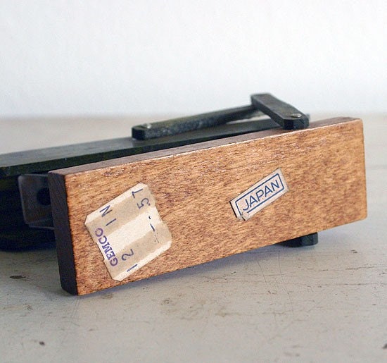 Vintage Wooden Stapler - Grasshopper