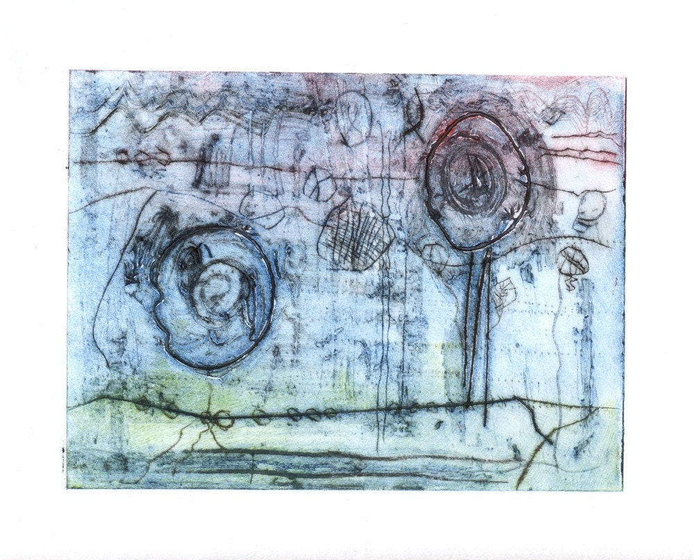 Tight Rope - Dry Point Etching