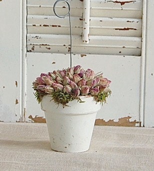 Photo Holder Dried Roses Cottage