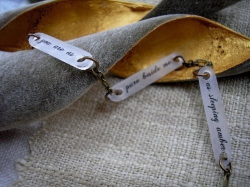 You are as pure beside me bracelet