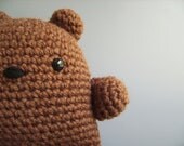 Amigurumi Cocoa Brown Teddy Bear Plush Toy