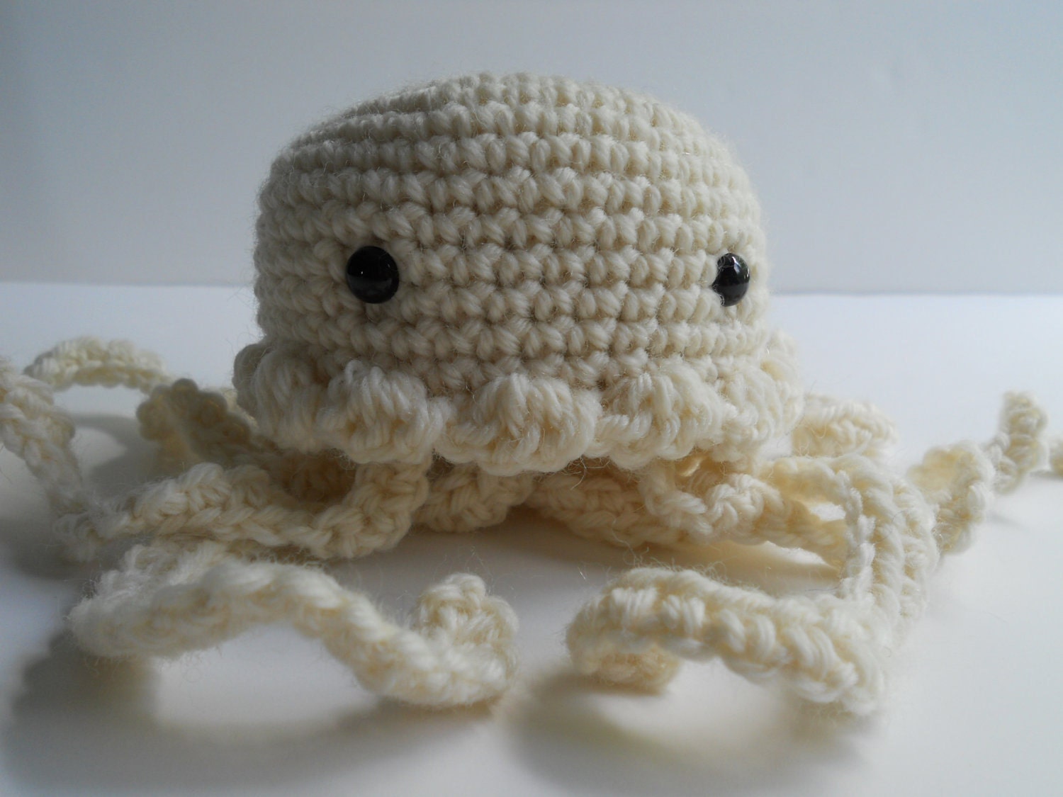 Almond Jellyfish Amigurumi Crochet Plush