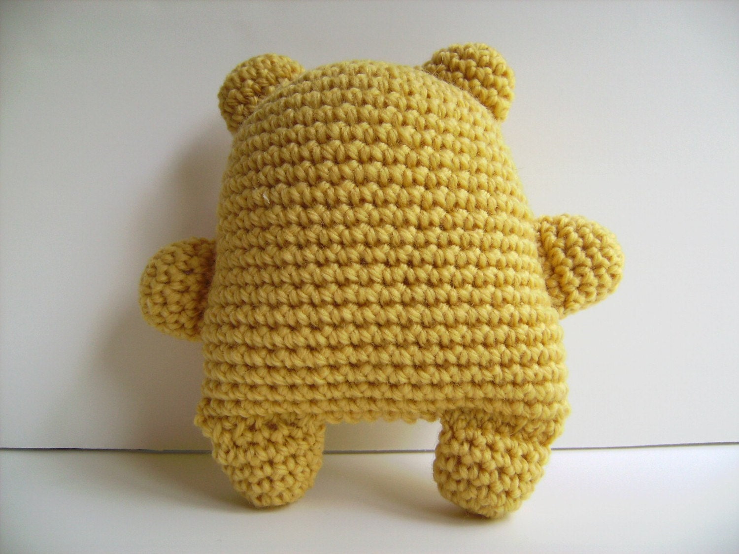 Amigurumi Lemon Yellow Teddy Bear Plush Toy