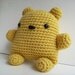Amigurumi Lemon Yellow Teddy Bear Plush Toy