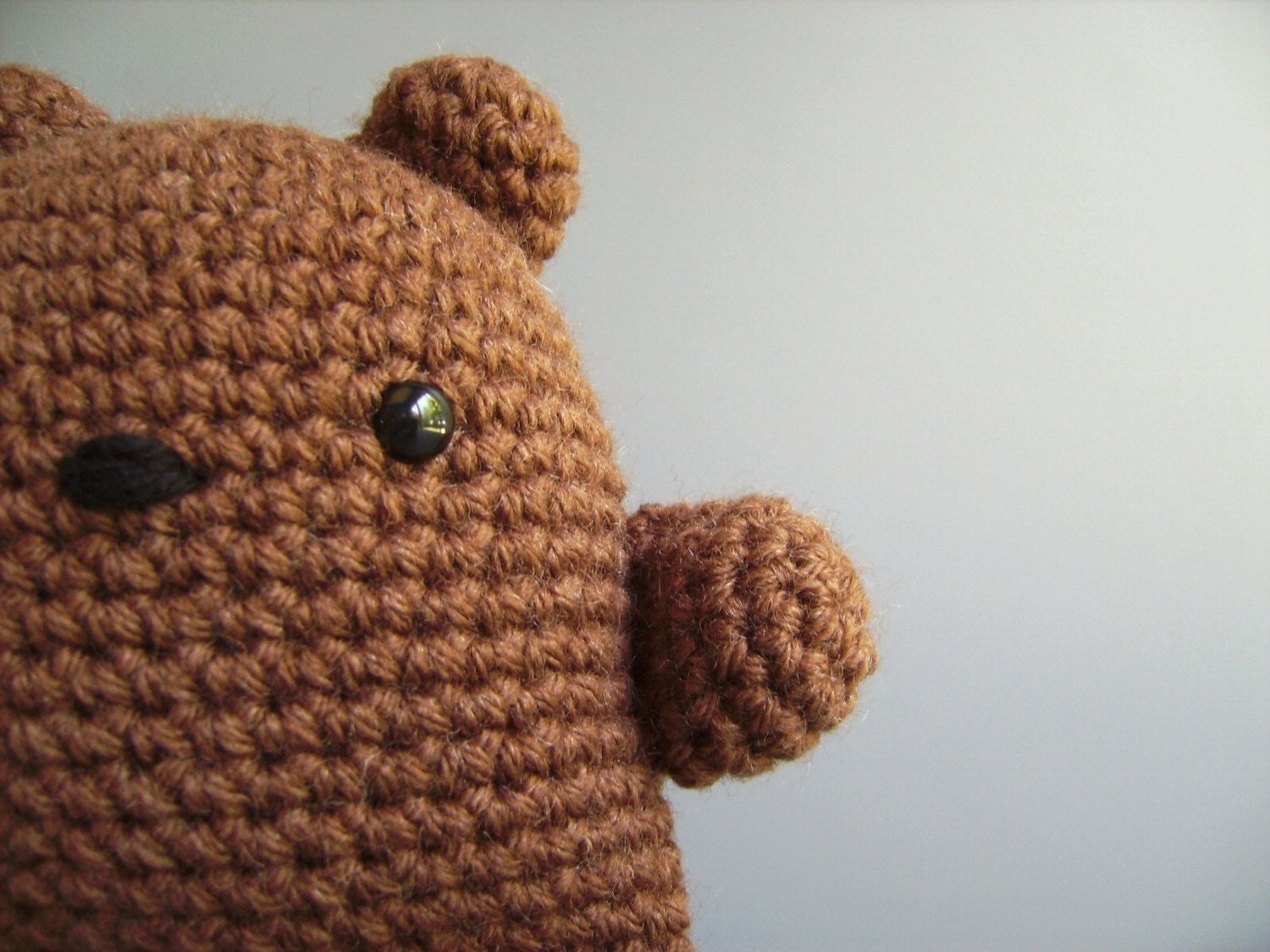 Amigurumi Cocoa Brown Teddy Bear Plush Toy