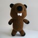 Amigurumi Crochet Beaver Plush Toy