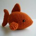 Burnt Orange Fish Amigurumi Crochet Plush