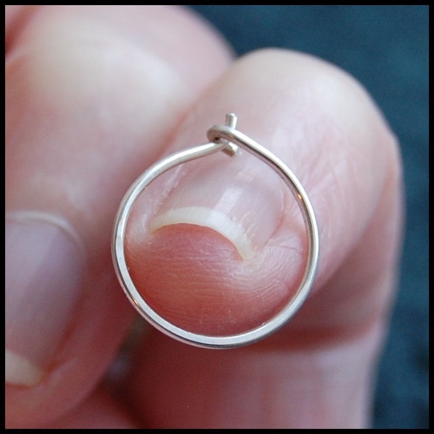 Nose Hoop / Nose Ring / Sterling Silver  - CUSTOMIZE