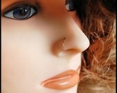 Gold Nose Ring - 24 Gauge SOLID Rose Gold Seamless / Catchless Nose Ring